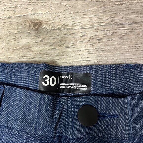 Hurley Athletic Mid Rise Cutback Hybrid Shorts Obsidian Blue Men’s Size 30 - Picture 9 of 12